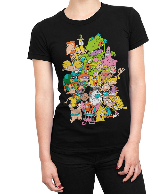 

Футболка женская Dream Shirts Мультики 90х 331016111 черная XS, Мультики 90х 331016111