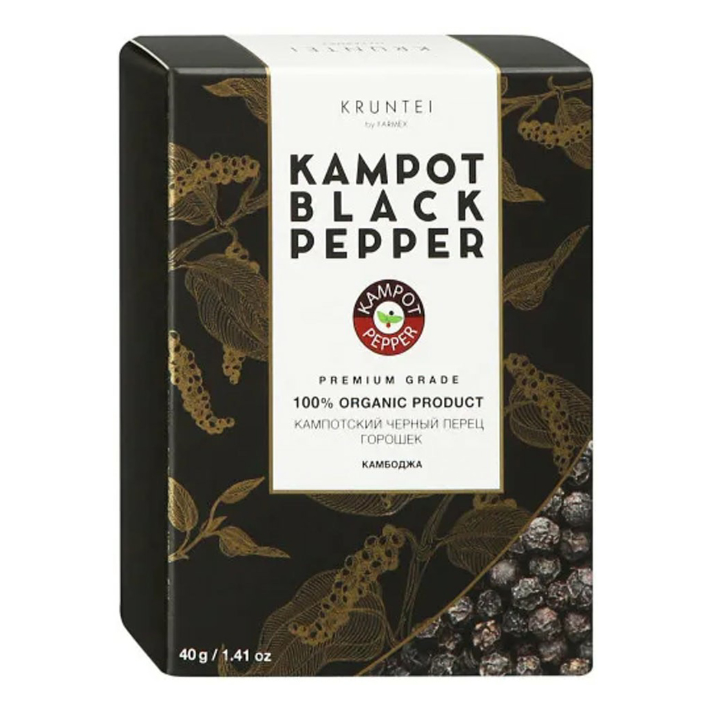 

Перец Kruntei Кампотский горошек черный 40 г