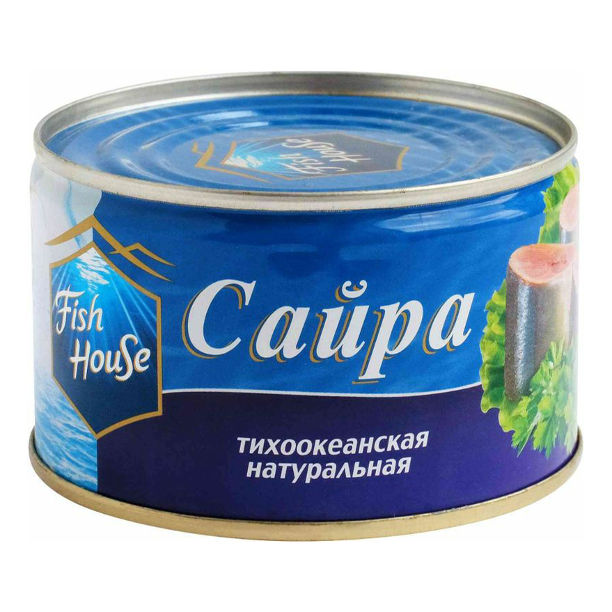

Сайра Fish House тихоокеанская натуральная 240 г