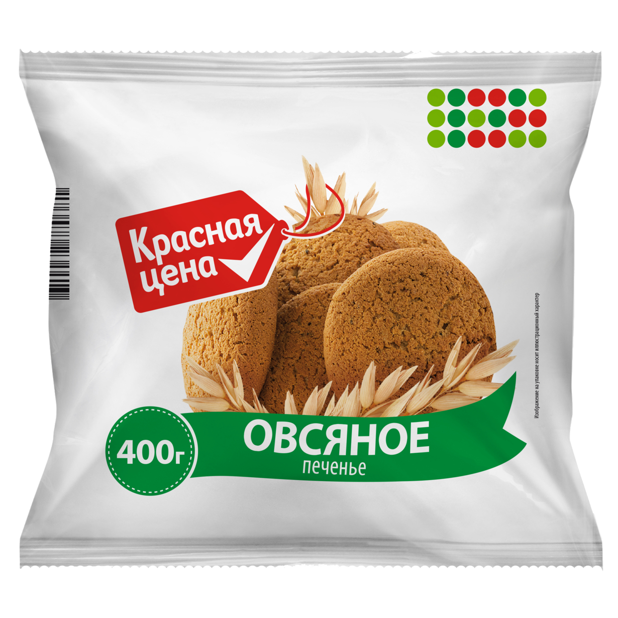 Печенье Красная цена Овсяное 400 г