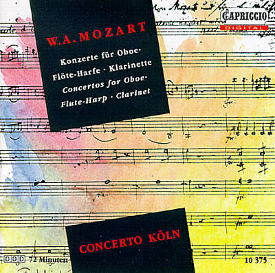 

Mozart: Concertos For Oboe. Flute And Harp. And Clarinet (1 CD)