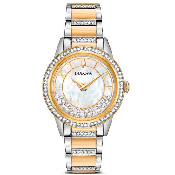 фото Наручные часы женские bulova 98l245 золотистые