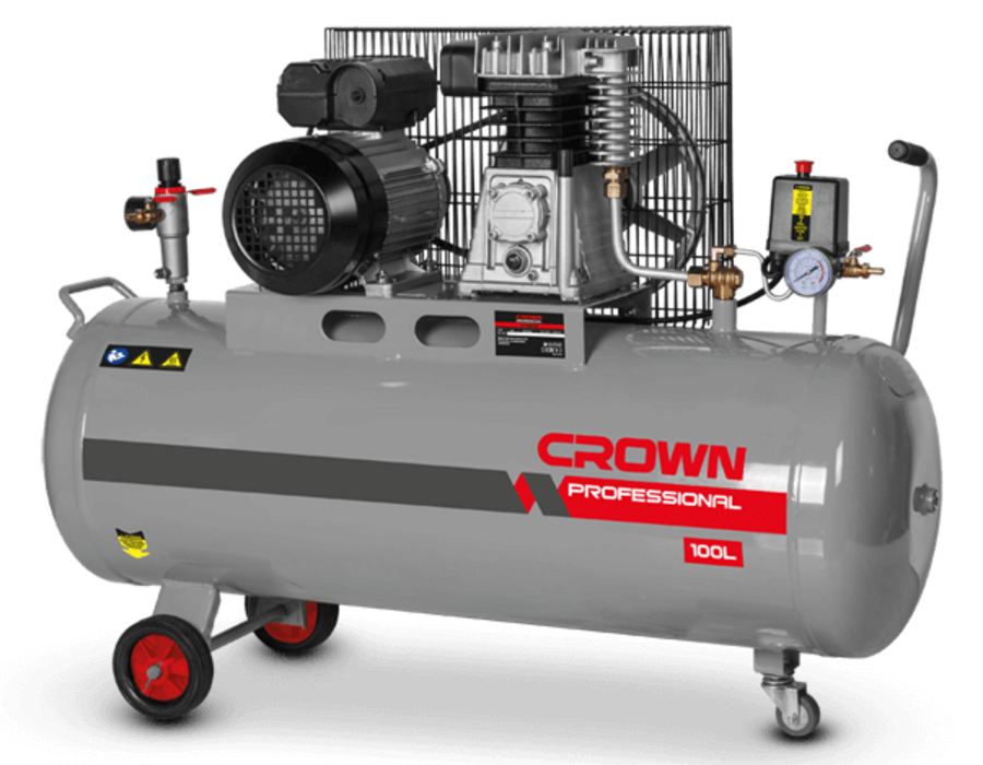 Компрессор с ременным приводом CROWN CT36031