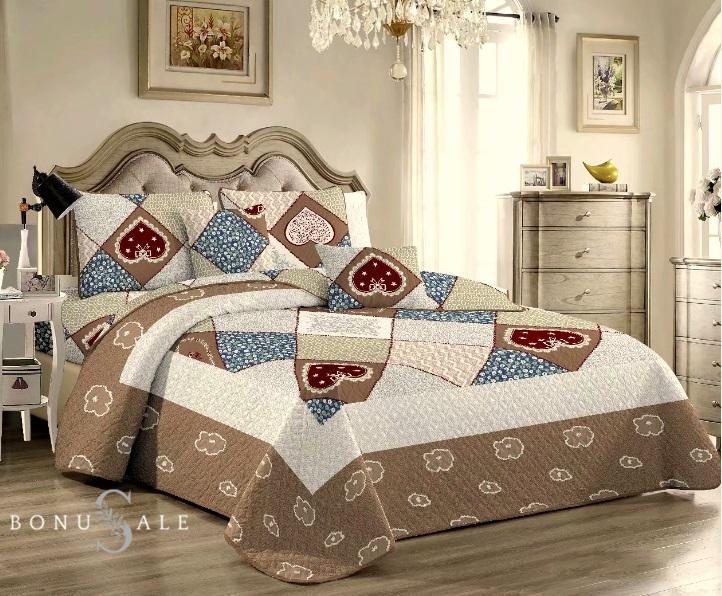 фото Покрывало tango с наволочками из полиэстера tango pw444-47 patchwork 230х250