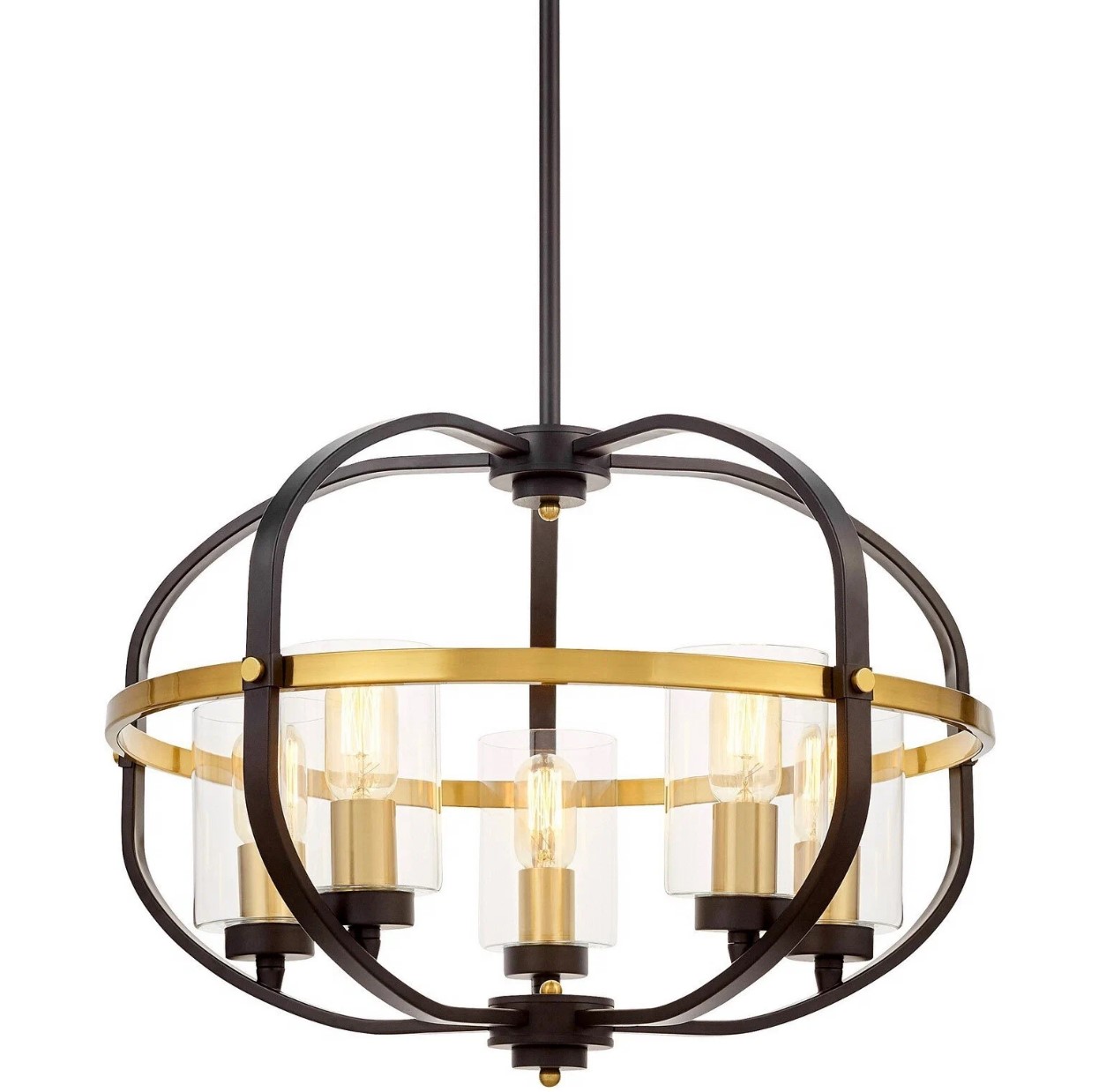 

Lumina Deco Подвесная люстра Lumina Deco Monterey LDP 1141-5 BK+MD