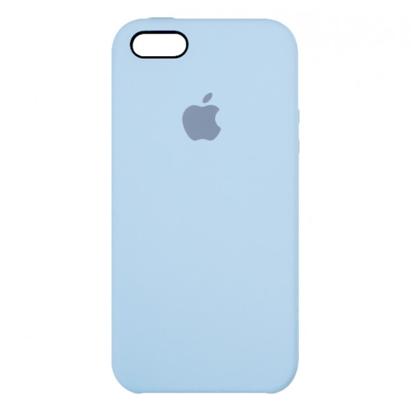 Чехол для Apple iPhone 5/5S/SE Silicone Case (Небесно-Голубой)