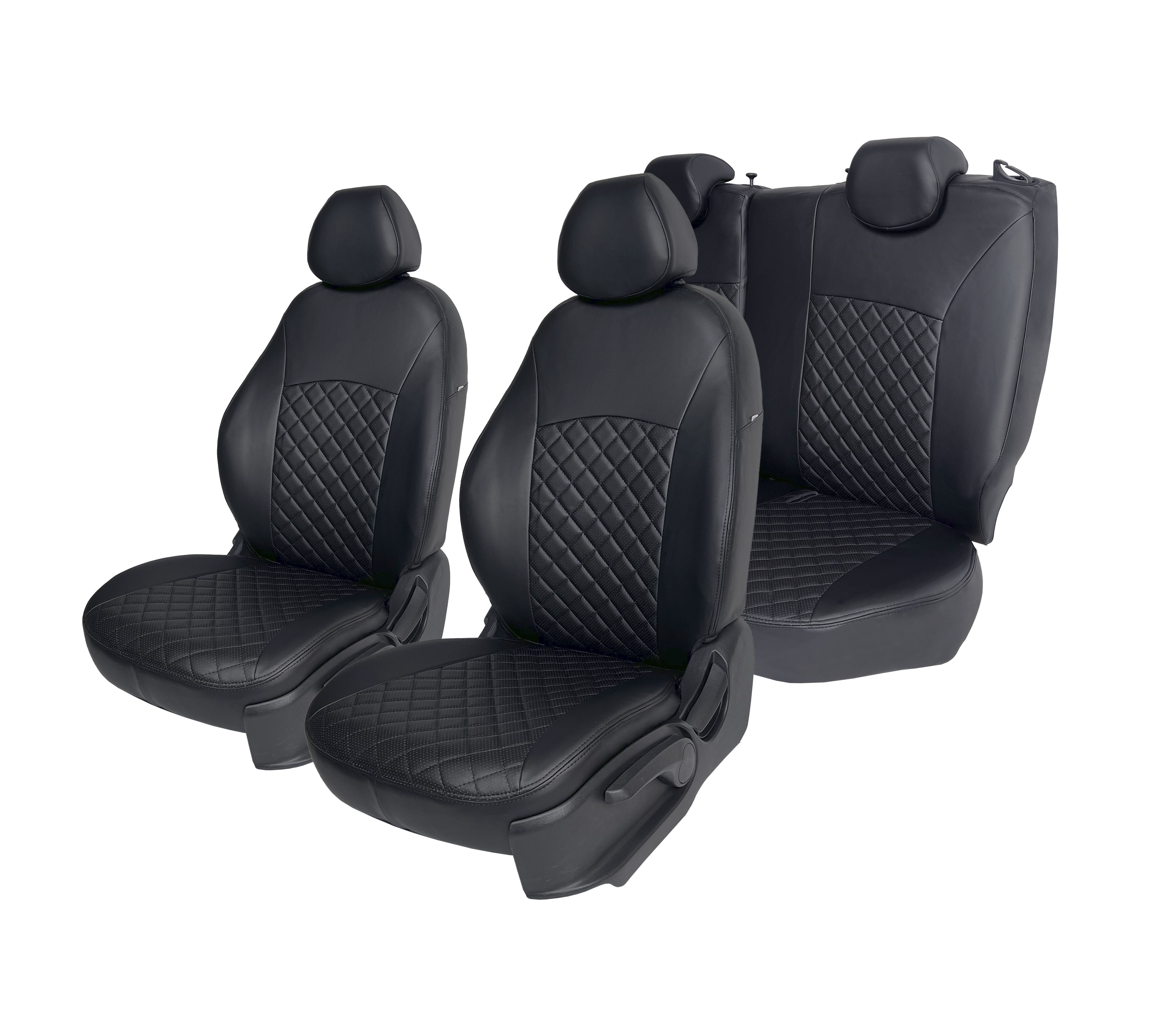 

Чехлы на автомобильные сидения для Шкода Рапид 2012-2022 г.в. (спинка заднего сидения СПЛ, Черный