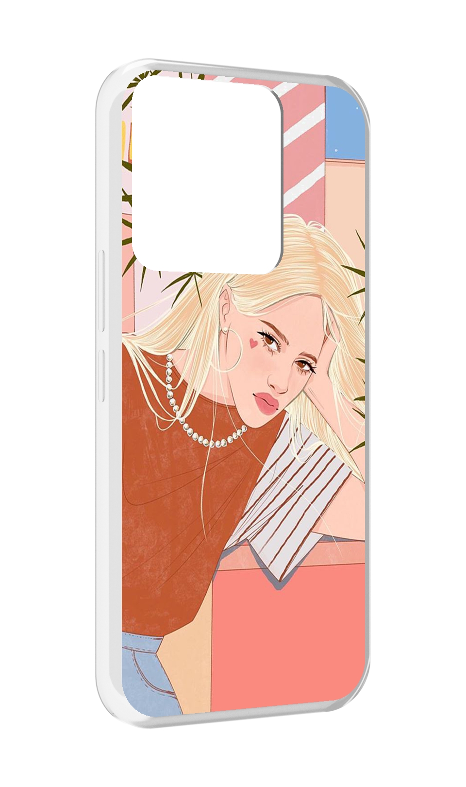 

Чехол MyPads летняя-девочка женский для Tecno Spark Go 2022 / Tecno Spark 8C, Прозрачный, Tocco