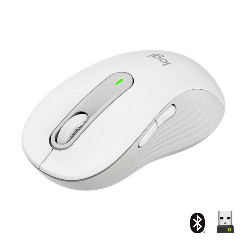 фото Беспроводная мышь logitech signature m650 l white (910-006238)