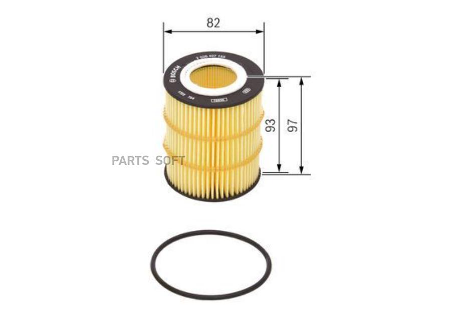 

BOSCH Фильтр масляный CITROEN C5 III/C6 3.0 09->
