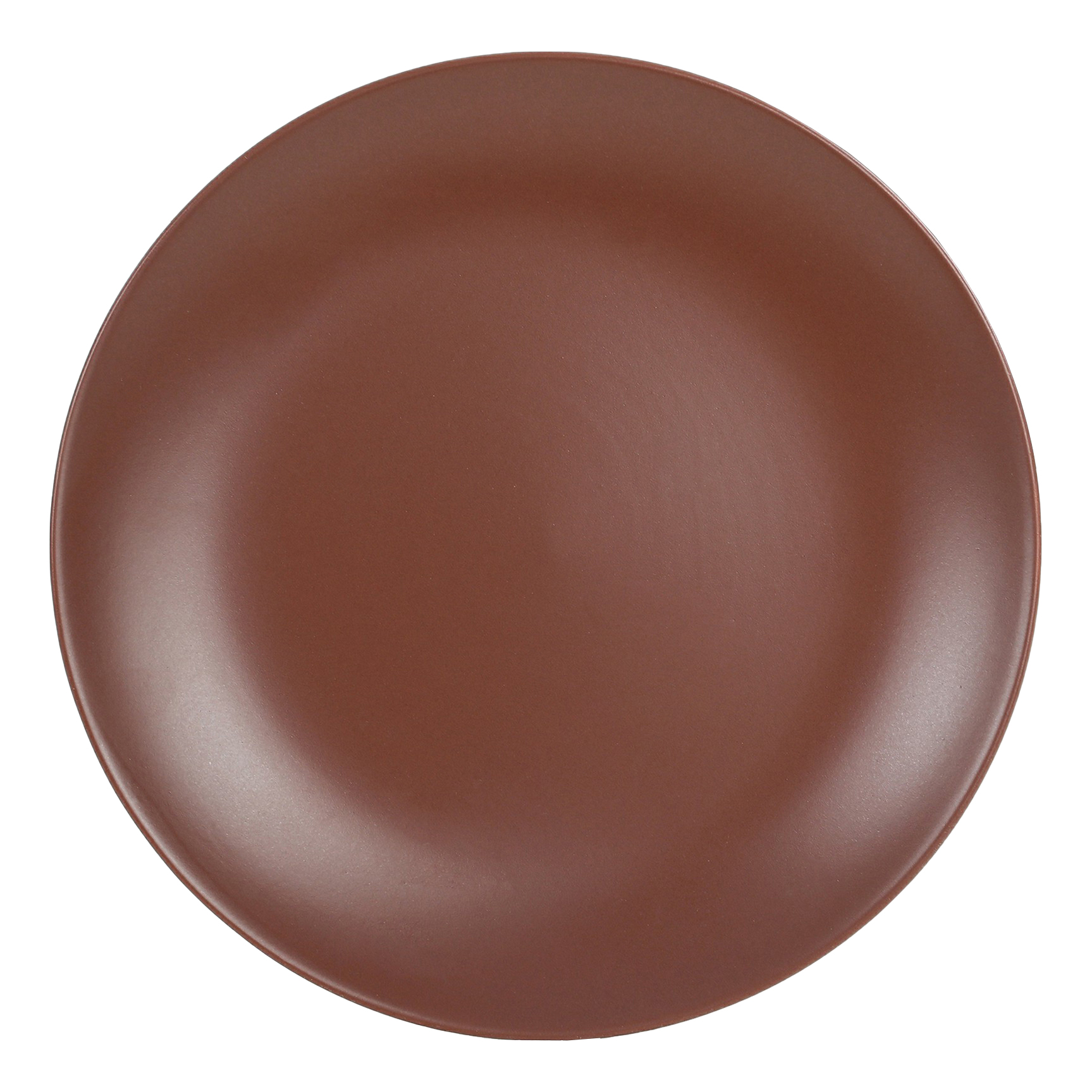 фото Тарелка обеденная keramika alfa 27 см темно-коричневая