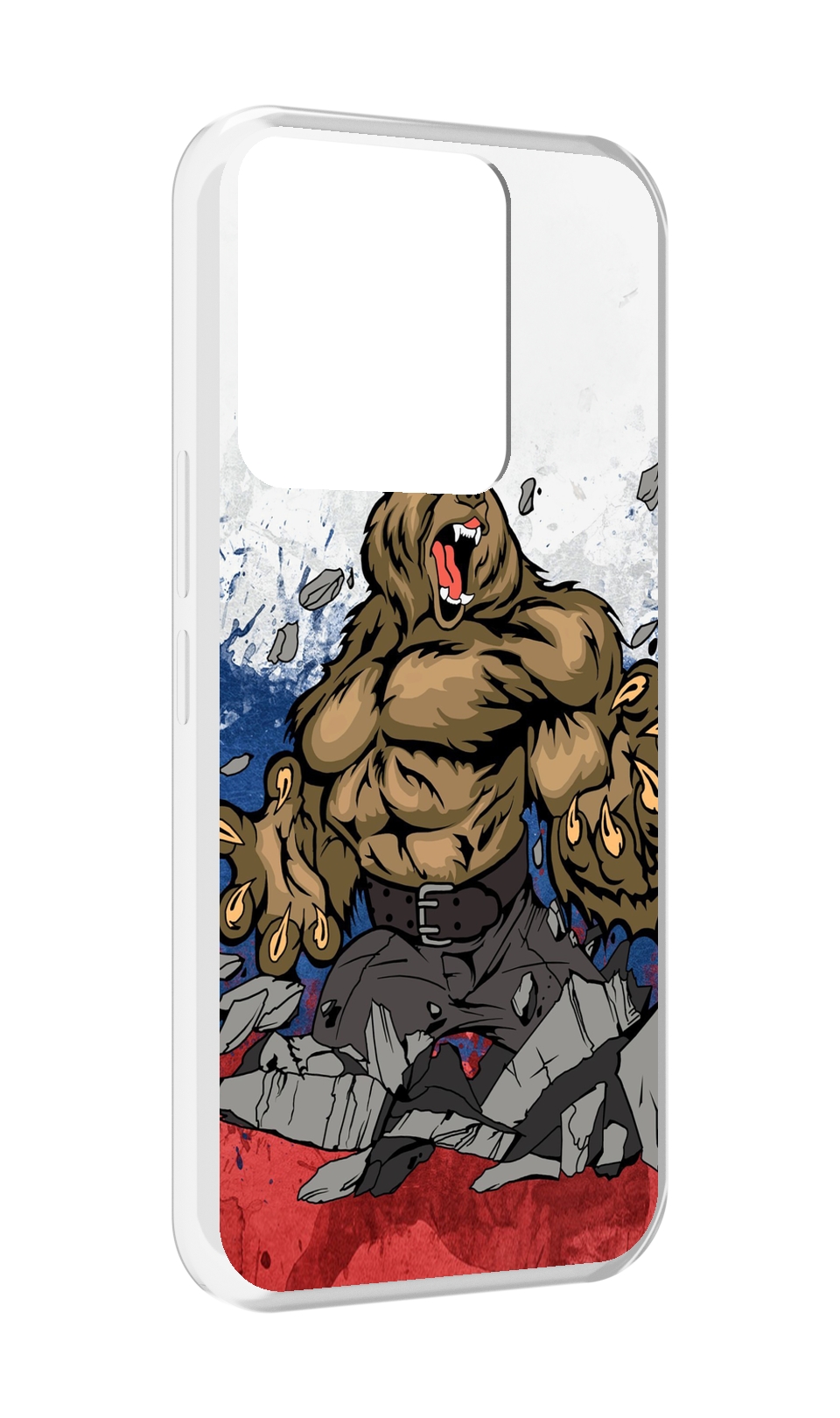 

Чехол MyPads медведь защитник родины для Tecno Spark Go 2022 / Tecno Spark 8C, Прозрачный, Tocco