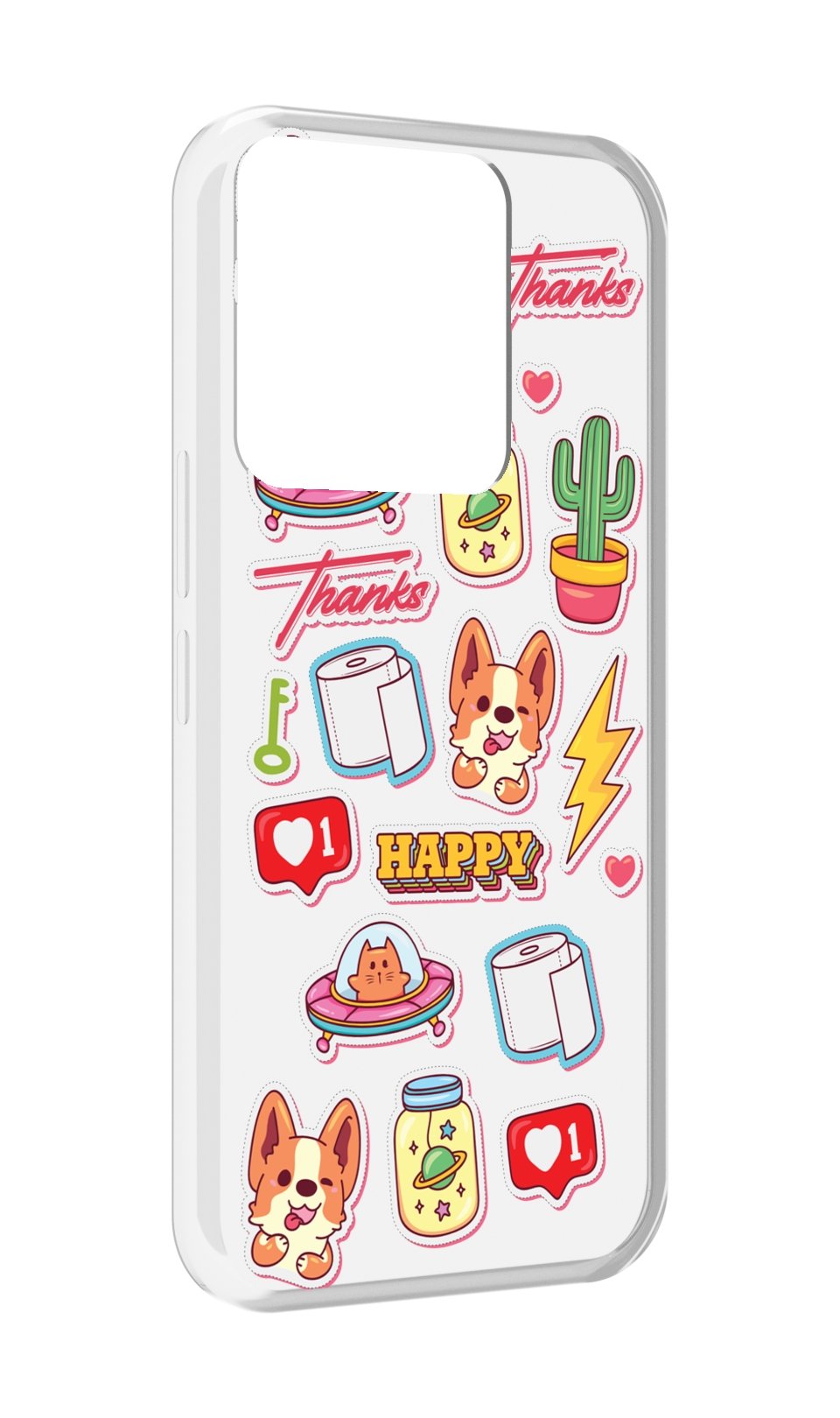 

Чехол MyPads милые-стикеры-корги для Tecno Spark Go 2022 / Tecno Spark 8C, Прозрачный, Tocco