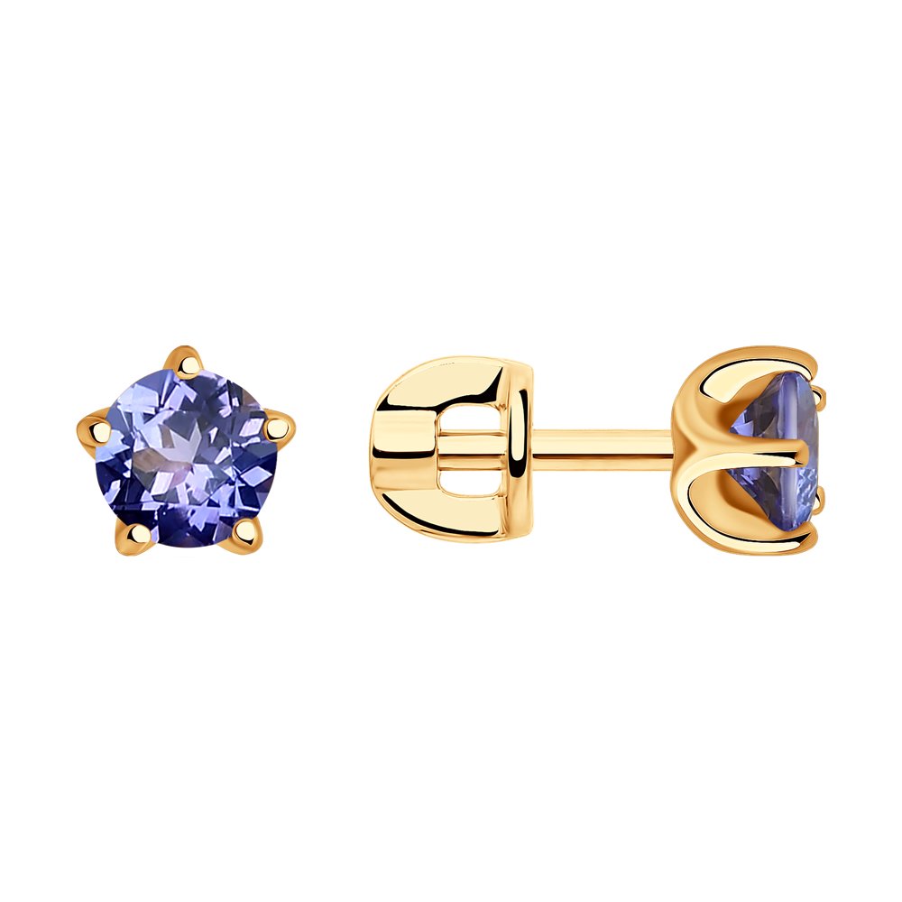 

Серьги из красного золота с танзанитом SOKOLOV Diamonds 6024138, 6024138