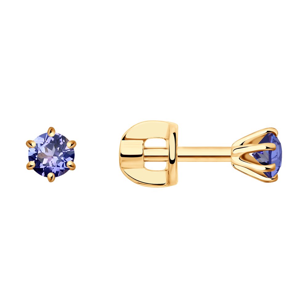 

Серьги из красного золота с танзанитом SOKOLOV Diamonds 6024254, 6024254