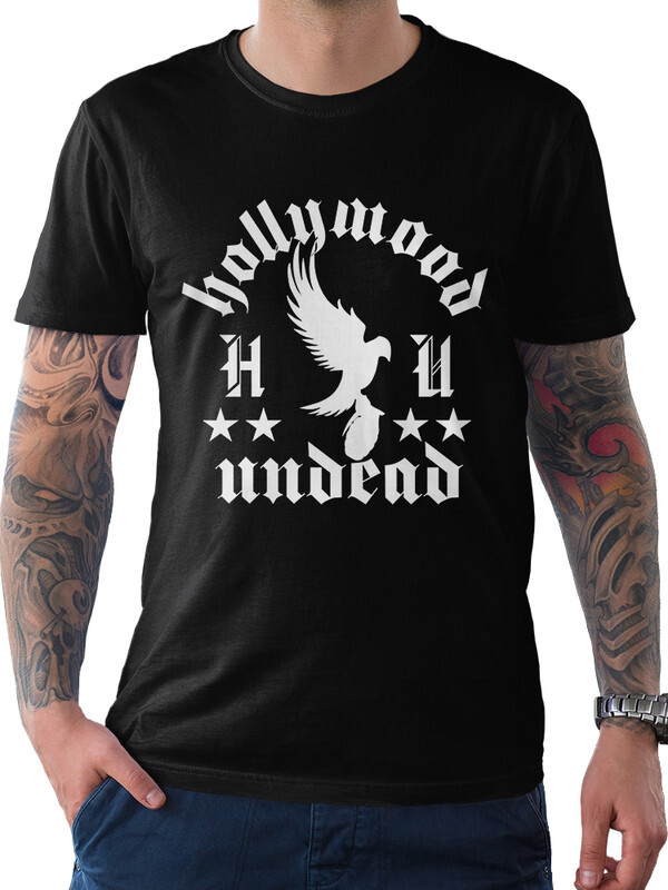 фото Футболка мужская dream shirts hollywood undead - голубь с гранатой черная 2xl