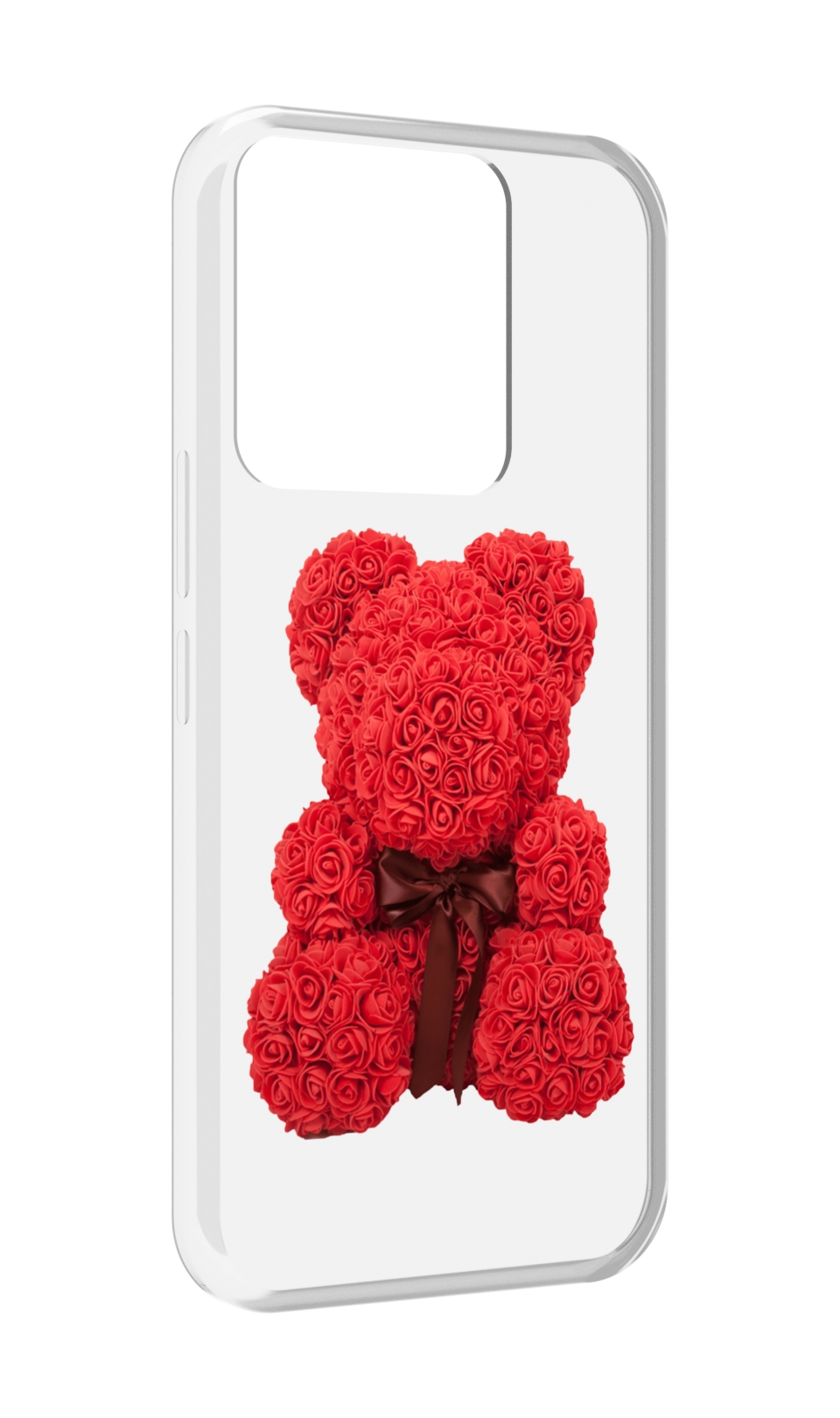 

Чехол MyPads мишка-из-розочек для Tecno Spark Go 2022 / Tecno Spark 8C, Прозрачный, Tocco