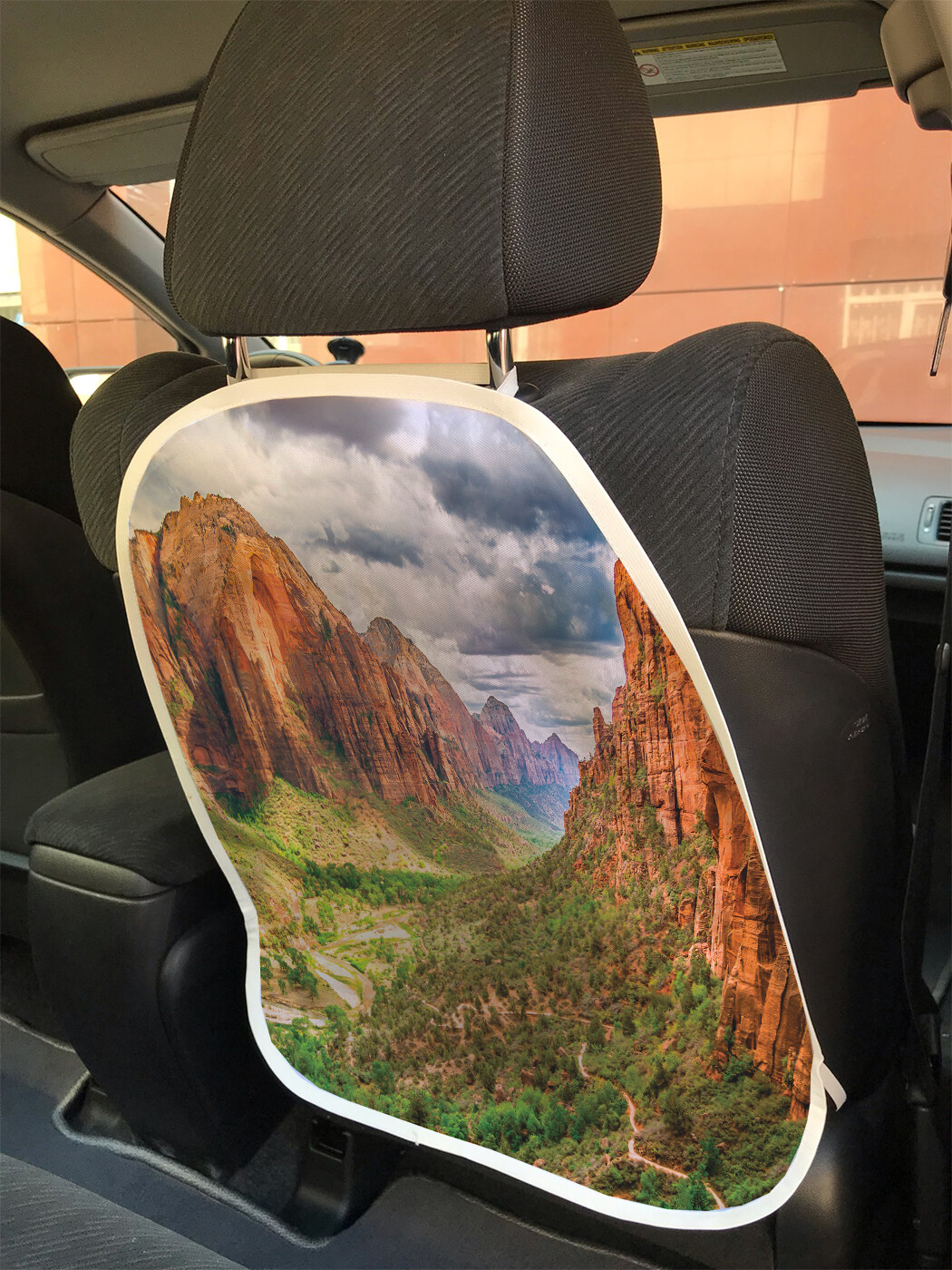 фото Накидка на спинку сиденья joyarty путешествие через каньон, 45х62