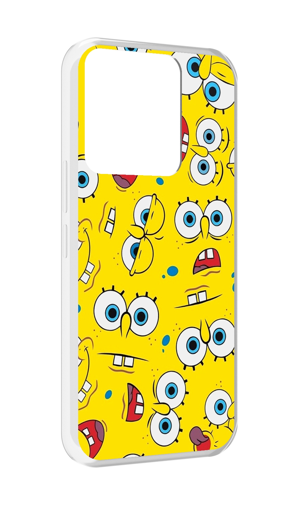 

Чехол MyPads много-спанч-боба для Tecno Spark Go 2022 / Tecno Spark 8C, Прозрачный, Tocco