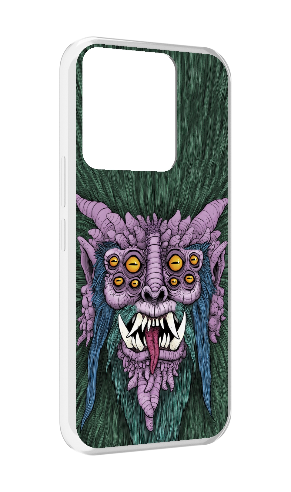 

Чехол MyPads многоглазый черт для Tecno Spark Go 2022 / Tecno Spark 8C, Прозрачный, Tocco