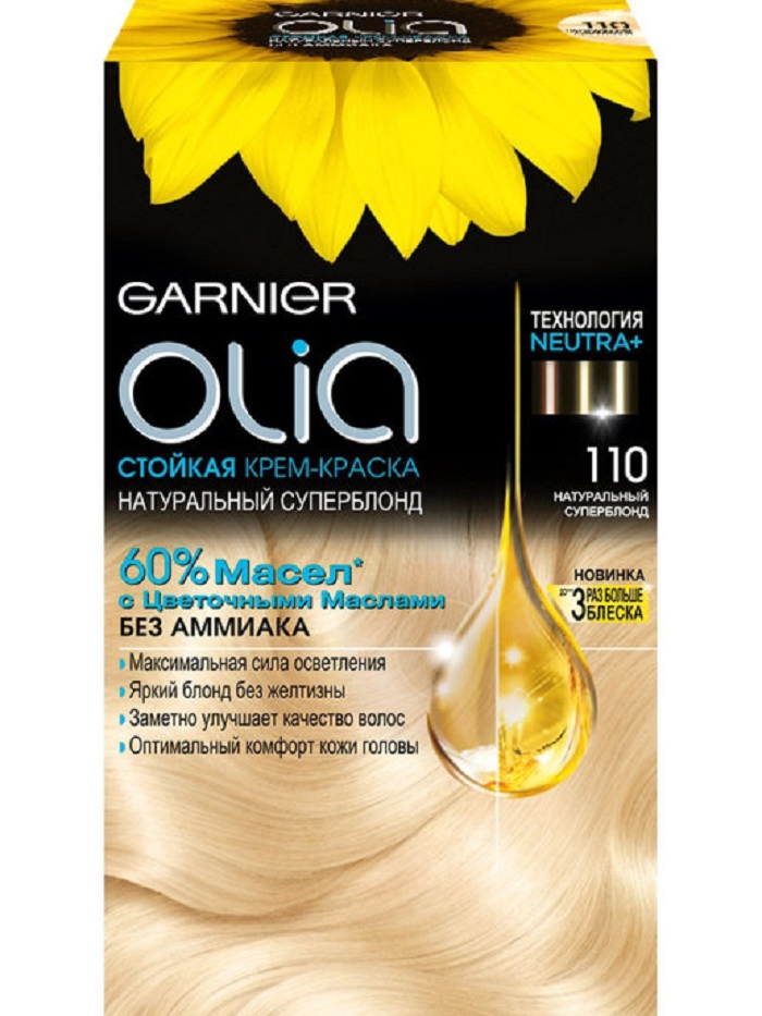 Купить Крем-краска для волос Garnier Olia 110 Натуральный ультраблонд