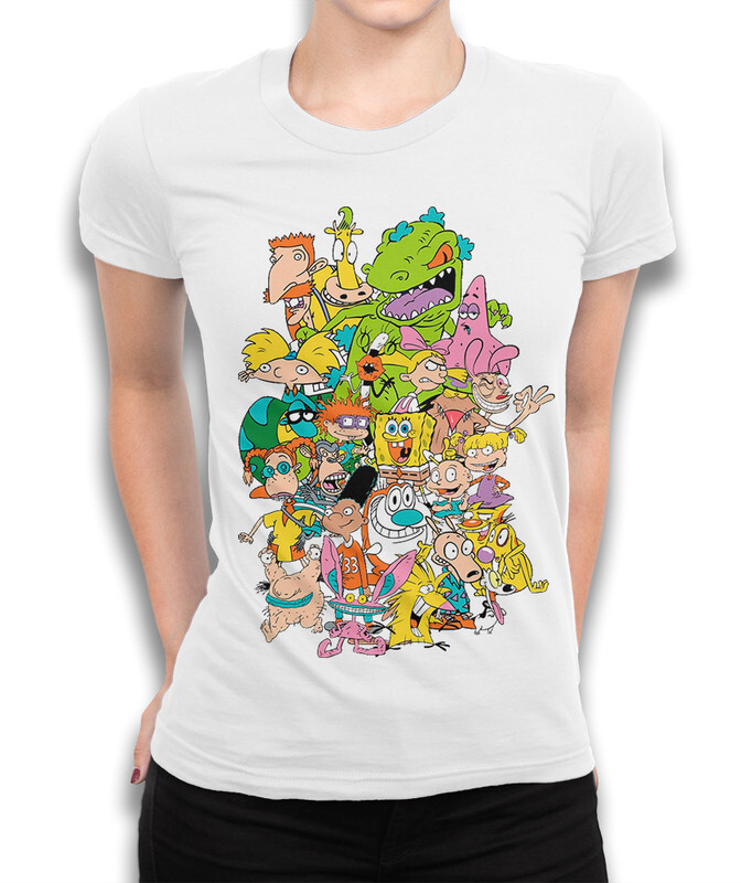 

Футболка женская Dream Shirts Мультики 90х 331017111 белая XL, Мультики 90х 331017111