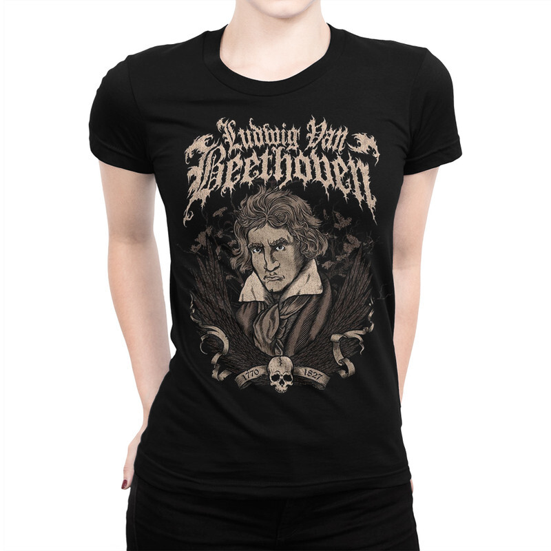 

Футболка женская Dream Shirts Людвиг ван Бетховен 331018111 черная 3XL, Людвиг ван Бетховен 331018111