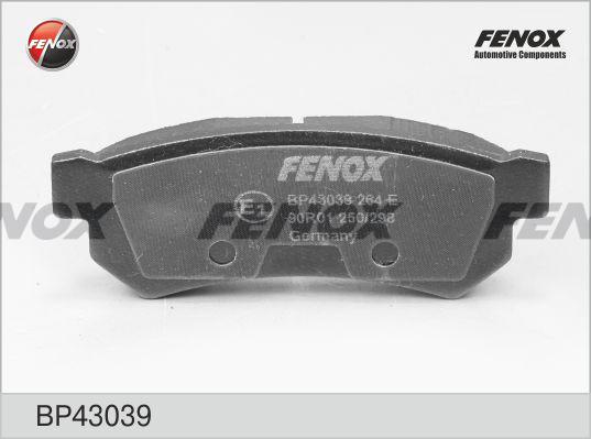 

Комплект тормозных колодок FENOX BP43039