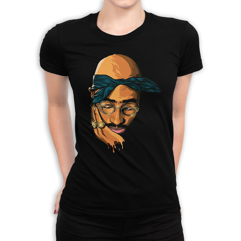 

Футболка женская Dream Shirts Тупак Шакур 331022111 черная 2XL, Тупак Шакур 331022111