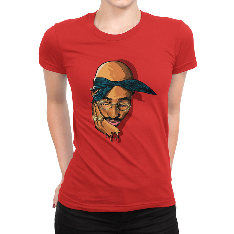 

Футболка женская Dream Shirts Тупак Шакур 331022111 красная M, Тупак Шакур 331022111