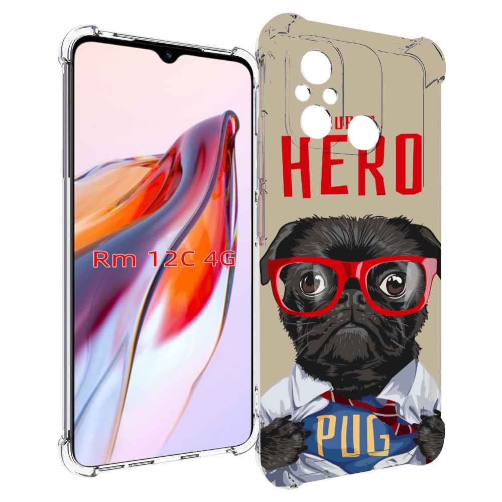 

Чехол MyPads Герой-PUG для Xiaomi Redmi 12C / Poco C55, Tocco