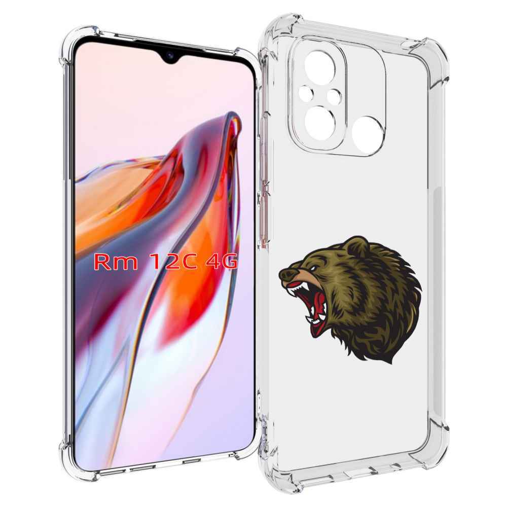 

Чехол MyPads Голова-медведь для Xiaomi Redmi 12C / Poco C55, Tocco