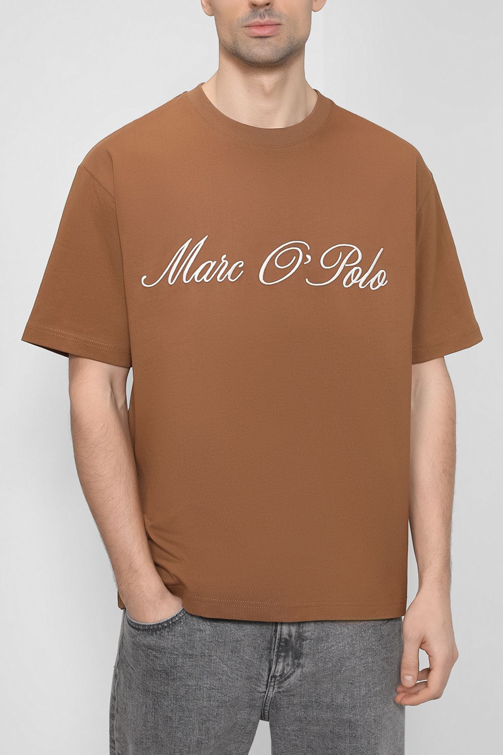 

Футболка мужская Marc O’Polo 320208351134 коричневая M, Коричневый, 320208351134