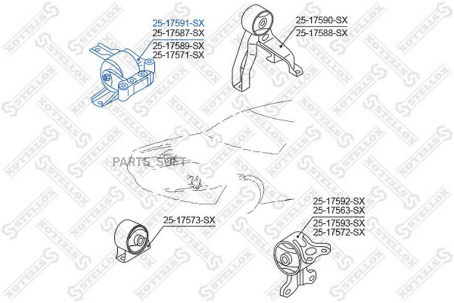 

STELLOX Подушка ДВС STELLOX 2517591sx