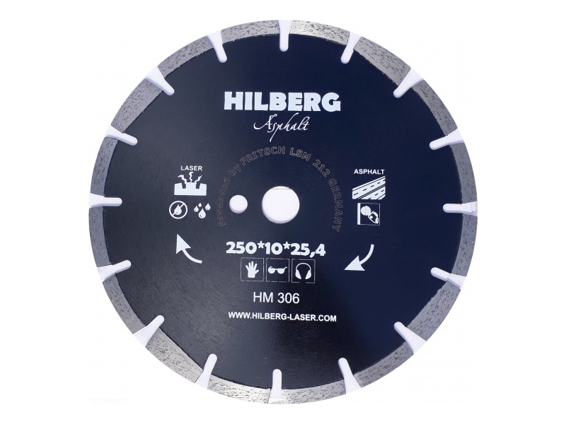 

Диск Trio Diamond Hilberg Asphalt Laser HM306 алмазный по асфальту 250x10x25.4/12mm