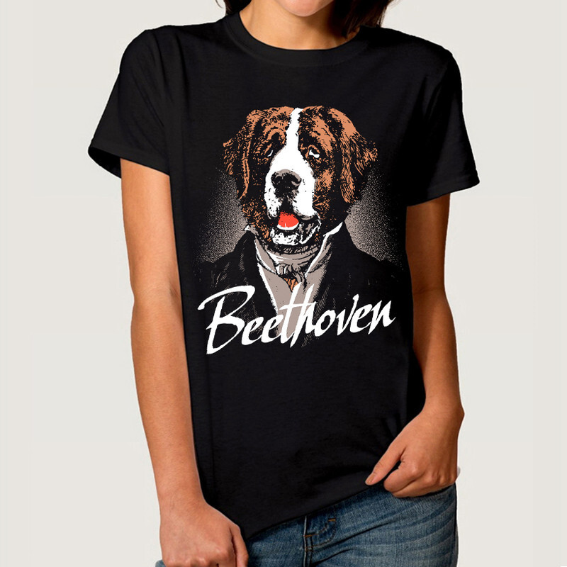 

Футболка женская Dream Shirts Бетховен 331025111 черная S, Бетховен 331025111