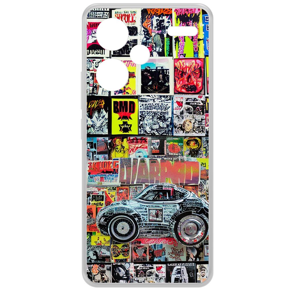 

Чехол-накладка Krutoff Clear Case Автопамфлет для Xiaomi Redmi Note 13 Pro+ 5G, Прозрачный