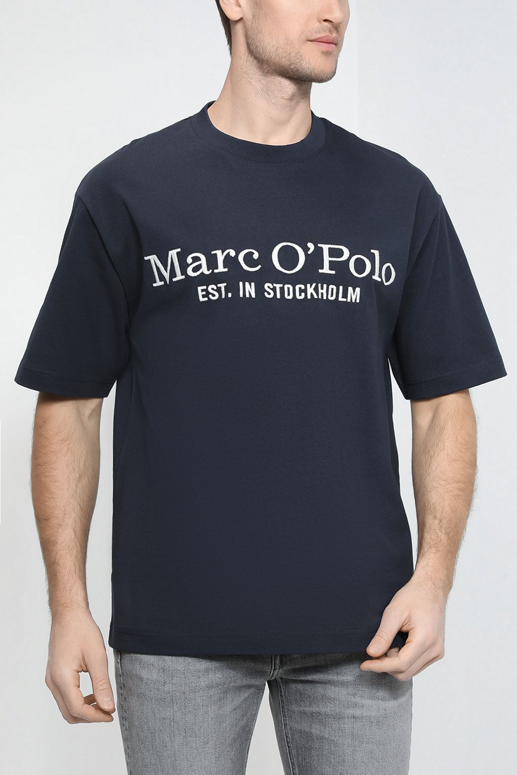 

Футболка мужская Marc O’Polo 321208351572 синяя M, Синий, 321208351572