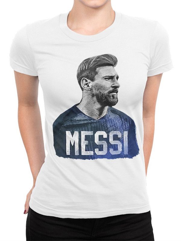 

Футболка женская DreamShirts Studio Футболист Лионель Месси FOT-20923-1 белая L, Белый, Футболист Лионель Месси FOT-20923-1