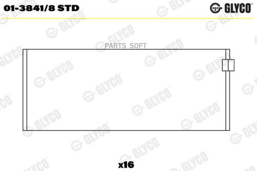 

GLYCO 0138418STD Вкладыши шатунные