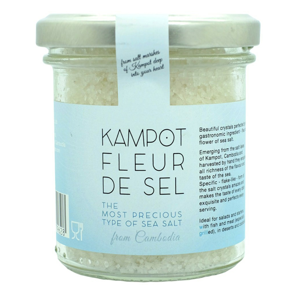 

Соль морская Kruntei Fleur de sel белая крупный помол 100 г