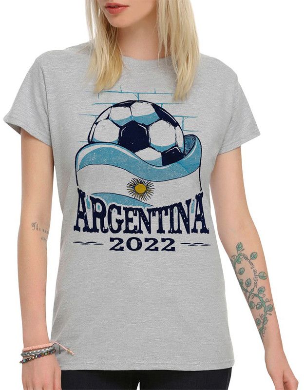 

Футболка женская DreamShirts Studio Сборная Аргентины по футболу 2022 - 1 серая 2XL, Серый, Сборная Аргентины по футболу 2022 - 1