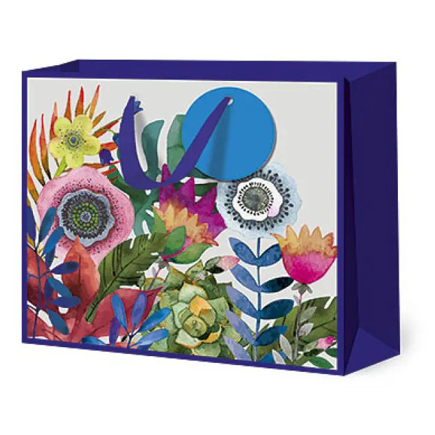 Пакет подарочный Лакарт Дизайн 36 х 32 х 12 см разноцветный