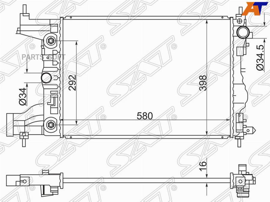 

SAT Радиатор CHEVROLET CRUZE 09-