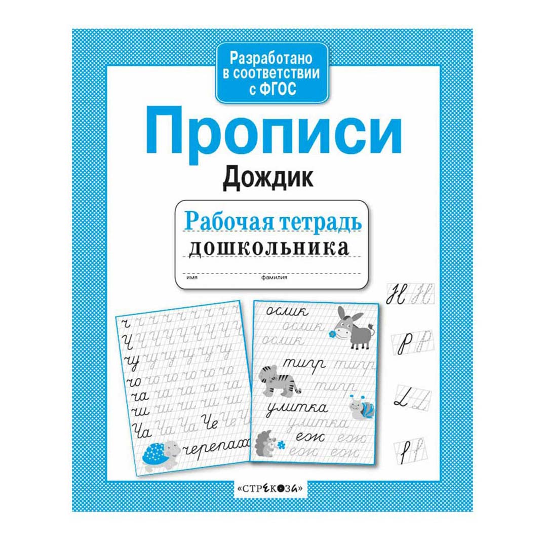 

Прописи Стрекоза Дождик 32 листа А5