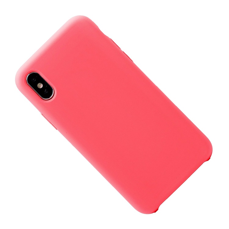 фото Чехол для apple iphone x, iphone xs силиконовый soft touch <темно-розовый> promise mobile