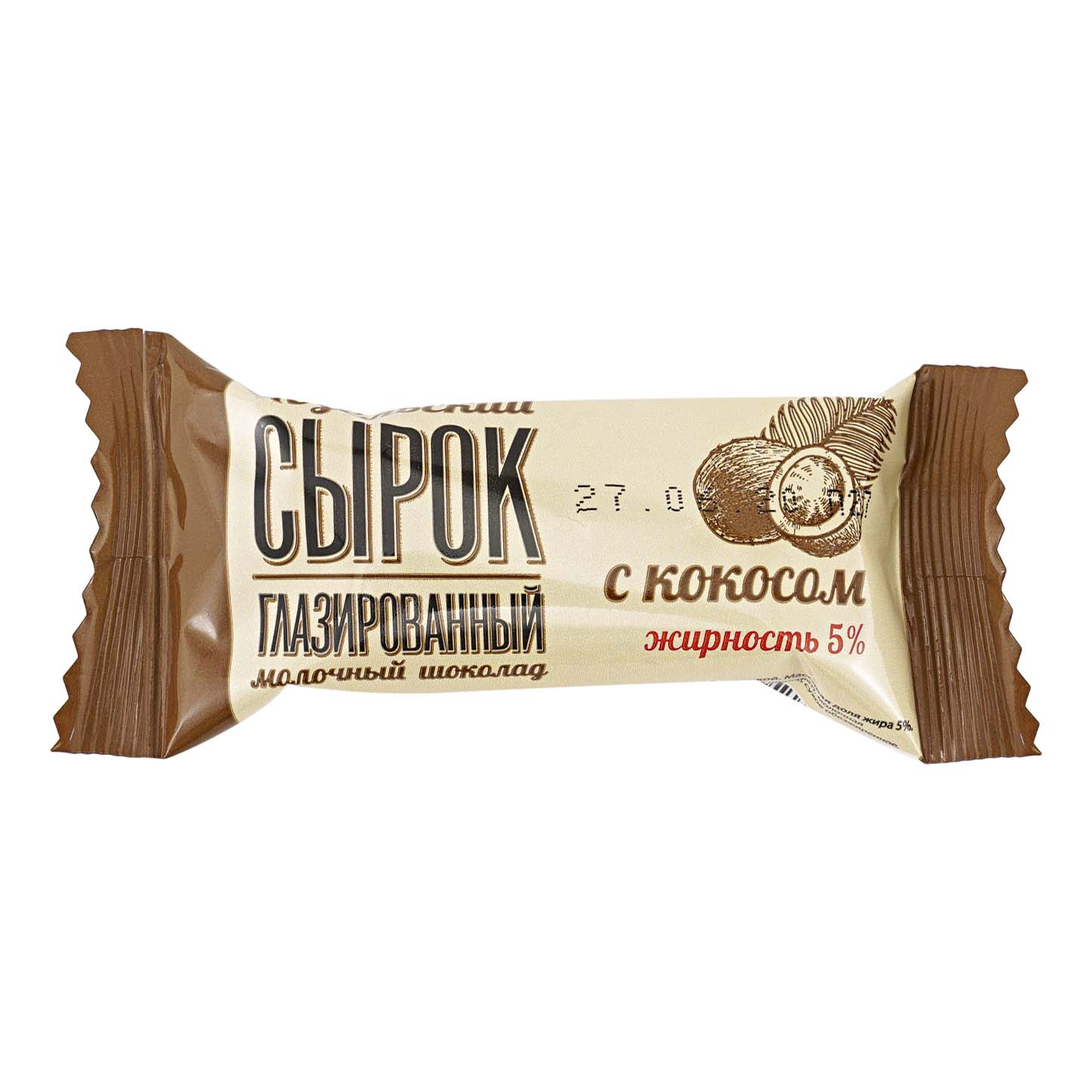 

Сырок Козельский творожный глазированный с кокосом 5% бзмж