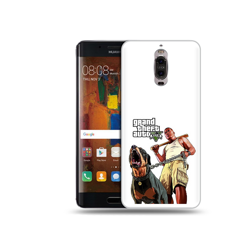 

Чехол MyPads Tocco для Huawei Mate 9 Pro GTA грозная собака (PT50613.55.18), Прозрачный, Tocco