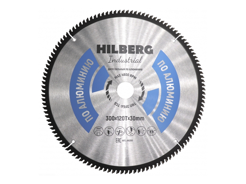 

Диск Trio Diamond Hilberg Industrial HA300 пильный по алюминию 300x30mm 120 зубьев