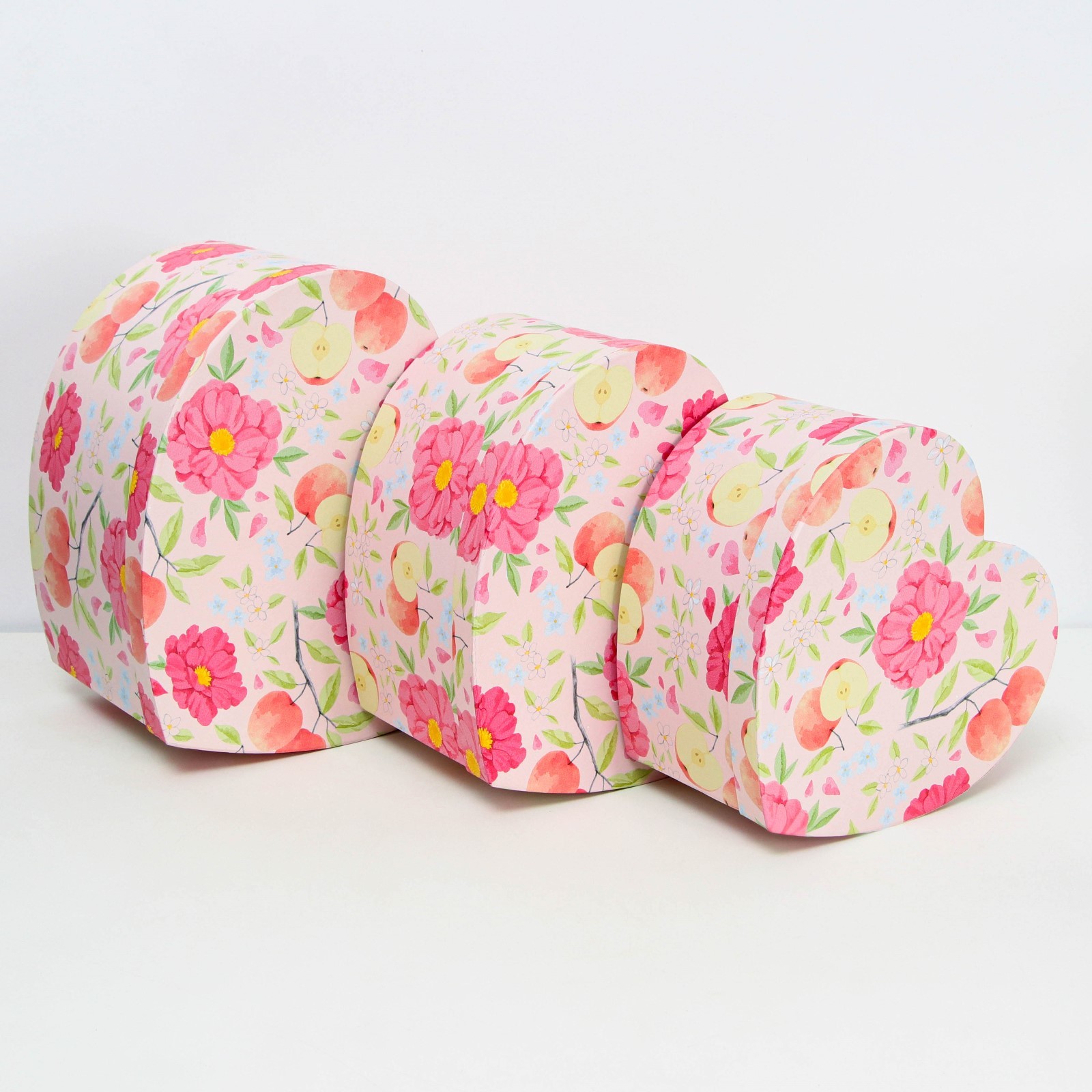 

Подарочная коробка UPAK LAND 3в1 Сердца розовый L:29x28x16 M:26x25x14 S:23x22x12 см